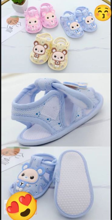 Carton Style Toddler Infant Kids Baby Girls Summer Sandals Cute Casual Princess Sandals Cartoon Soft Sandals Crib Shoes Boy First Walkers(0-12Month)