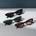 3 Pairs Per Set Small Cat Eye Sunglasses Women Cute Skinny Cat Eye Eyewear Retro Vintage Narrow Cateye Sunglasses Set.