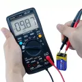 BSIDE Multimeter Auto/Manual Range Digital Universal Meter 6000 Counts LCD Display True RMS Smart AC/DC Voltage Current Meter with BT Function AC/DC Voltage Current Resistance Capacitance Frequency Temperature Duty Cycle Measurement. 