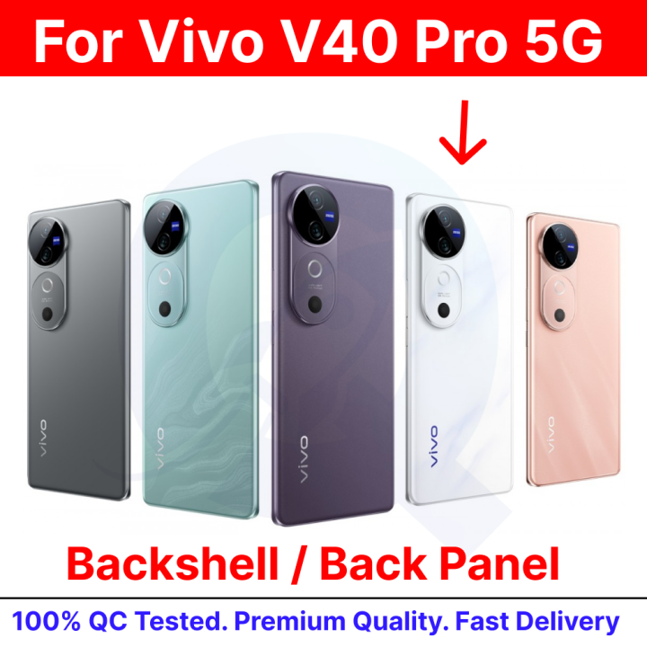 For Vivo V40 / Vivo V40 Pro 5G 100% Original  Back Panel/Backshell/Battery Back Door Housing / Casing + Camera Lens With Logo-All Colors Available