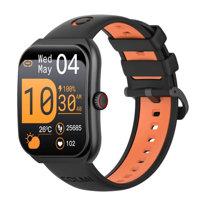 Colmi P86 Curve Super Amoled Display Smartwatch Bluetooth Calling, Fitness Tracker and Health Monitoring Smart Watch