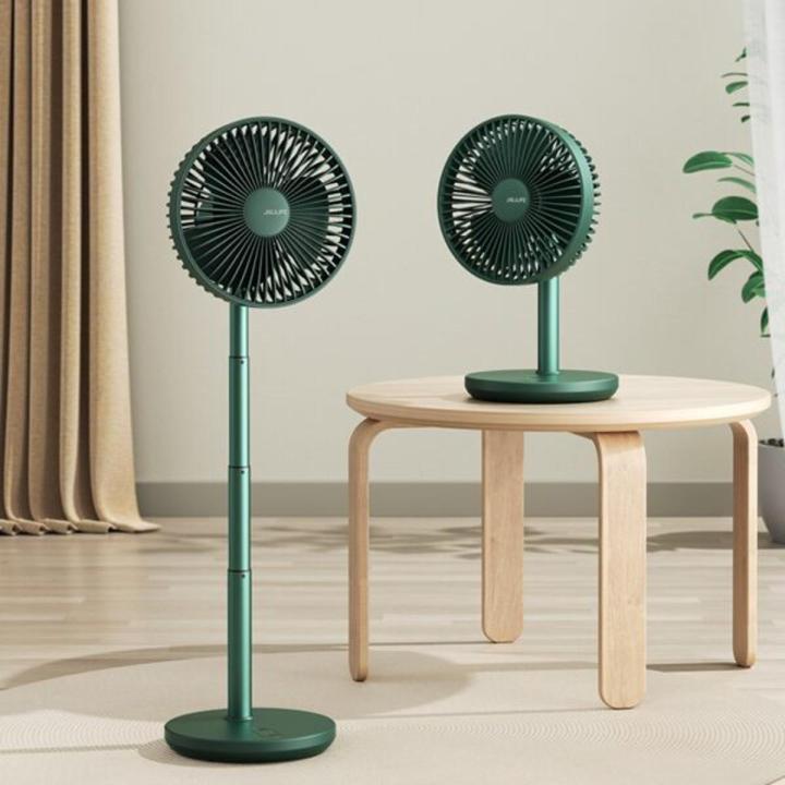 Jisulife FA13P 8000Mah Oscillating Extendable Desk Fan(2 years replacement warranty) - JISULIFE Fan FA13P New Upgraded Oscillating Extendable Desk Fan 8000mAh Large Capacity Rechargeable Fan - white