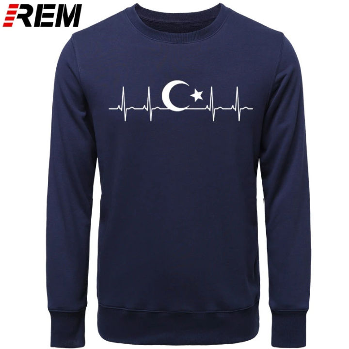 REM%20turkey%20fans%20cheer%20moon%20star%20heartbeat%20Fo'r%20men%20casual%20cotton%20long%20sleeve%20T-shirt%20funny%20Turkish%20flags%20Hoodies,%20sweatshirts%20-%20Image%203