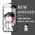 Casing For Realme C53 C55 C35 C33 C30 C11 2021 C20 C12 C15 C21Y C25Y C21 cover Angel Eyes Crystal Cartoon Doraemon Soft Clear Case Lens Protection Transparent Shockproof Square TPU Silicone Full Protection Cute. 