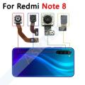 Original Small Front Camera Flex For Xiaomi Redmi Note 8 8A Note8 Pro Plus Macro Depth Wide Main Big Back Rear Camera Flex Cable.