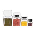GC Baking Storage Set With Hinge Lids, Measurement Markers Clear Baking Containers, Airtight Flip Over Kitchen Storage Box For Pantry, Kitchen Dry Food.