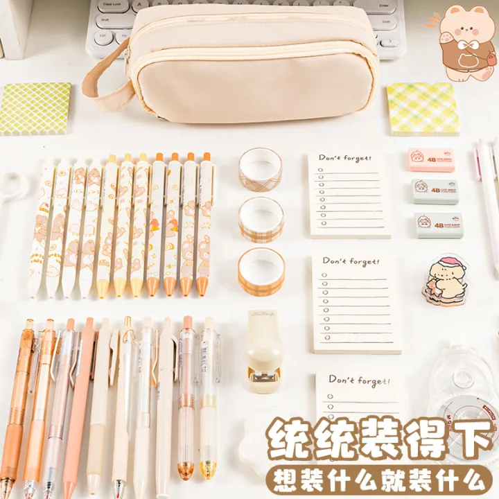 Transparent%20Pencil%20Case%20Large%20Capacity%20Pencil%20Case%20Japanese%20Style%20ins%20Feng%20for%20Girls%20Primary%20School%20Students%20Simple%20Pencil%20Case%20Junior%20High%20School%20Students%20-%20Image%202