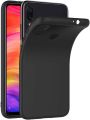 For Xiaomi Redmi Note 7/ Note 7 Pro Premium Silicone Matte Soft Phone Case - Black - Phone Back Cover. 