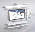 TV Entertainment Unit/TV Cabinet/Wall Mounted TV Unit/TV Stand for Wall/TV Stand Unit Wall Shelf for Home Living Room(White). 