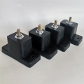 4 Pack Cushion Air Conditioner Rubber Shock Absorbing Anti-Vibration Isolator Pads Bracket Black.