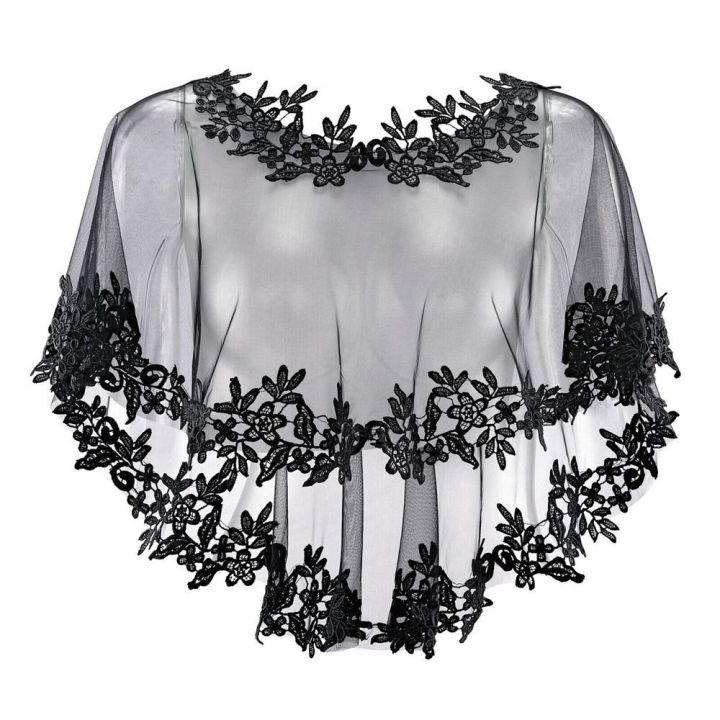 Women%20Party%20Bridal%20Casual%20Lace%20Shawl%20Wedding%20Cape%20Evening%20Dress%20Cape%20Style%20Shawl%20Elegant%20Light%20Sheer%20Gauze%20-%20Image%206
