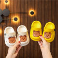 Children's Slippers Summer New Cute Bear Baby Girl Shoes Boys Soft Bottom Non-Slip Home Bathroom Inner Sandals. 
