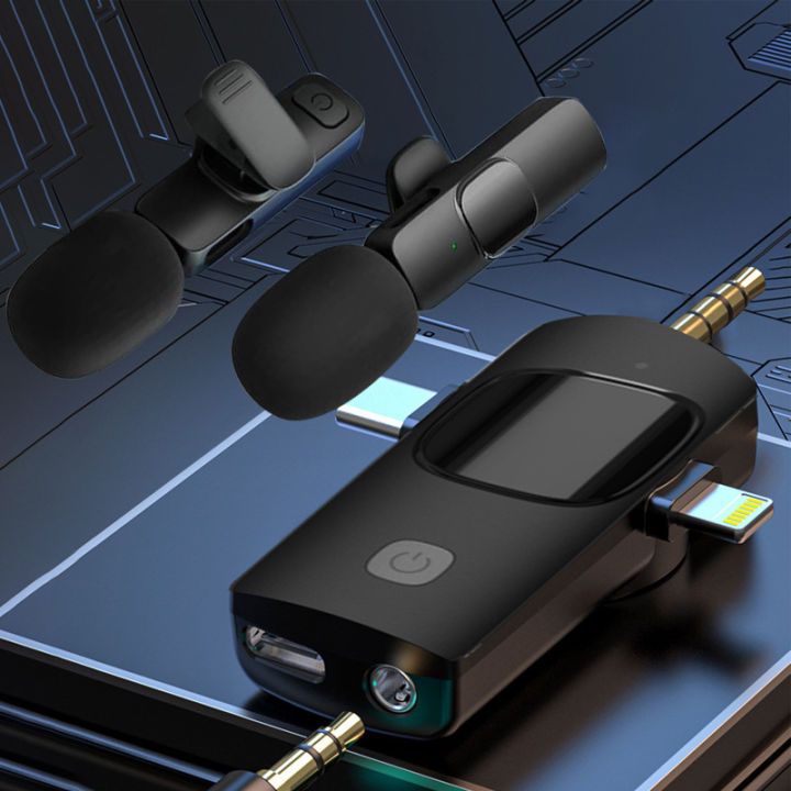 Cross-border%20new%20wireless%203-in-1%20lavalier%20microphone%20live%20broadcast%20short%20video%20noise%20reduction%20one%20to%20two%20smart%20microphone%20microphone%20-%20Image%204