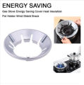 Low Gas High Heat Gas Stove Cover Windproof Energy Saving High Efficiency Heat Insulator Pot Rack Holder Wind Gas Burner Flame Cap Universal Round 8 claws. 