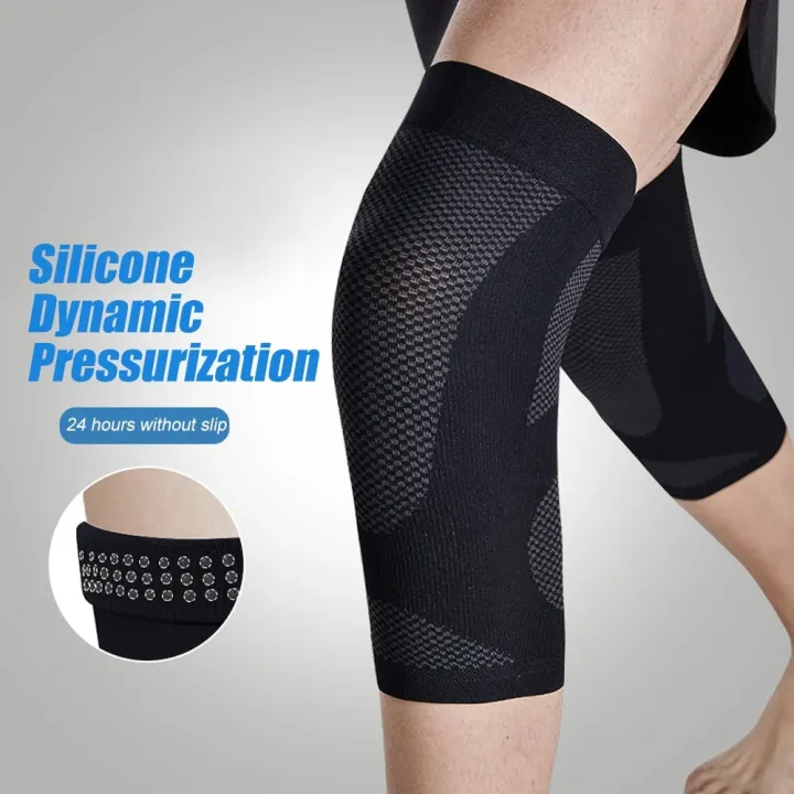 GOMOREON%201Pair%20Thin%20Knee%20Brace%20Support%20Elasticated%20Compression%20Knee%20Sleeve%20Leg%20Arthritis%20Injury%20Bandage%20Sleeve%20-%20Image%202