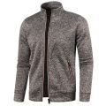 Men's Zipper Jacket Autumn Stand Collar Sweatshirts Long Sleeve Casual Coats Streetwear Male Fleece Sweater.