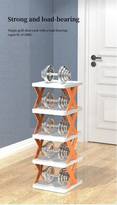 1%20pcs%20Multi-Layer%20Folding%20Shoe%20Rack:%206-Layer%20Adjustable%20Plastic%20Storage%20for%20Shoes,%20Easy%20to%20Assemble%20-%20Image%207