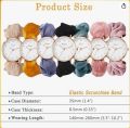 OIDEA Women Elastic Band Wristwatch: Scrunchies Band Stretch Watches Quartz Analog Easy Reader Watches for Women Ladies. 
