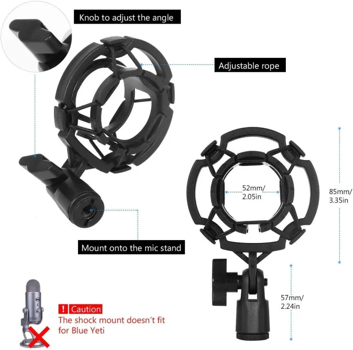 Extendable%20Suspension%20Microphone%20Stand%20+%20Shock%20Mount%20+Pop%20Filter%20-%20Image%207
