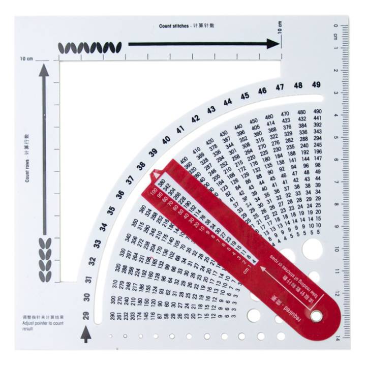 Knitting Gauge Converter Calculate Number of Stitches Rows Knitting Stable Plastic Calculator DIY Apparel Sewing Easy Install Easy to Use
