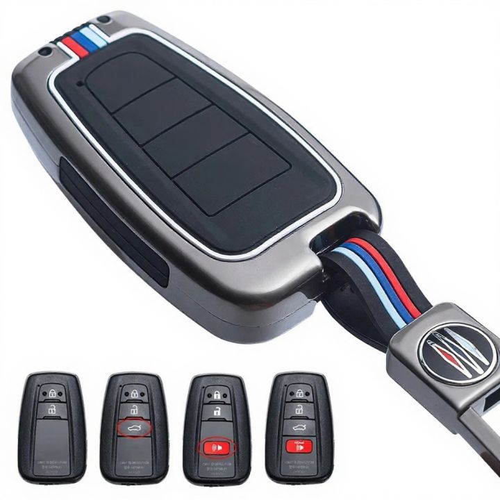 Premium Metal Remote Key Cover – Zinc Alloy Protective Shell for Toyota, Honda, Nissan, Mitsubishi, Hyundai, MG, BMW.