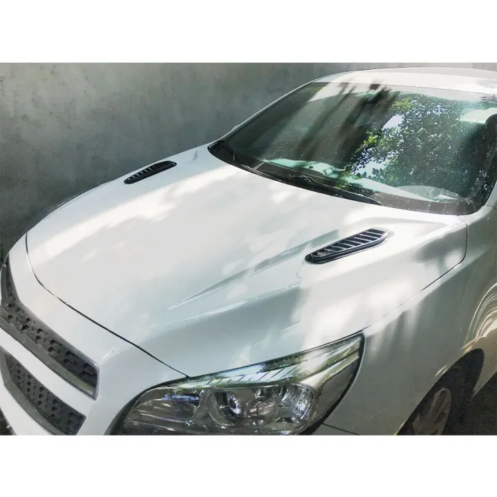 2Pcs%20Car%20Simulation%20Shark%20Air%20Vent%20Universal%20Glossy%20Black%20Sport%20Racing%20Air%20Flow%20Vent%20Bonnet%20Hood%20Scoop%20Cover%20Trim%20-%20Image%203