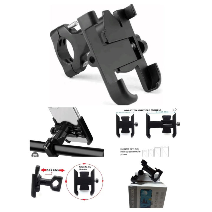Metal%20Bike%20Mobile%20Holder%20For%20mobile%20phone%20bracket%20motorcycle%20bicycle%20takeaway%20rider%20-Black%20Easy%20to%20Use%20and%20Maintain%20C1%20-%20Image%203