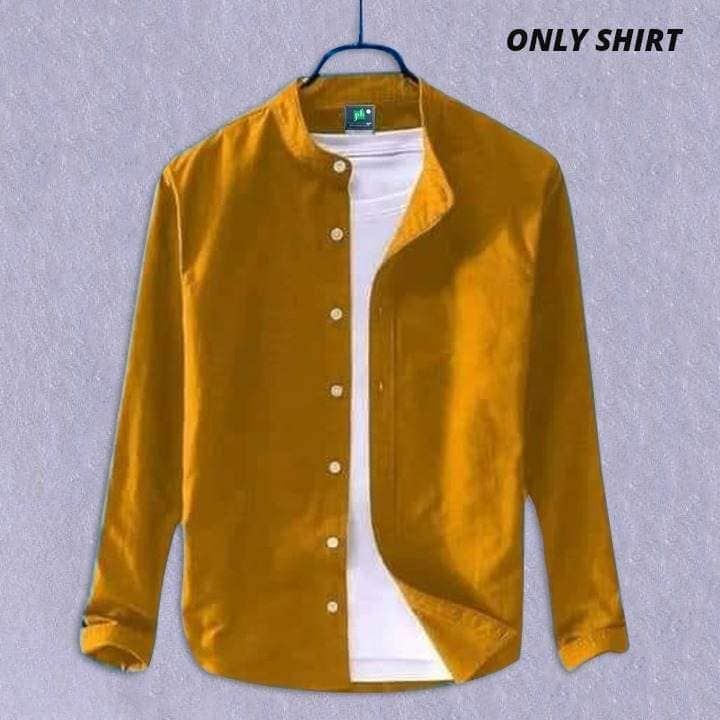 Army Green Color Casual Shirt for Men - Shirt For Men - Shirt
