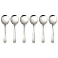 Big Size Stainless Steel Soup Spoon Set of 6 Pieces.