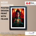 John Wick Movie Character Poster Print with A4 frame Home Decoration Frame. 