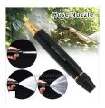 Water Spray Gun Car Wash Nozzle High Pressure Nozzle for 1/2" Hose Pipe High Pressure Water Gun Nozzle Adjustable Car Washer Gun Jet Spray for Car Wash Water Spray Nozzle for Garden & Window (Black).