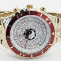 Guangdong Source Manufacturer Customized Quartz Watch Bagua Direction Gift Table Five Emperors Money Jewelry Watch Wholesale.