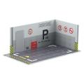 1/32 Scale Die-cast Car Garage Display Stand, Thick PVC Mini Car Garage Scene for 1:32 Model Car Parking Space, 8.03x4.57x3.23inch. 