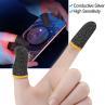 2Pcs Sweat Proof Carbon Fiber Mobile Game Finger Sleeves Cots Thumb Protector.