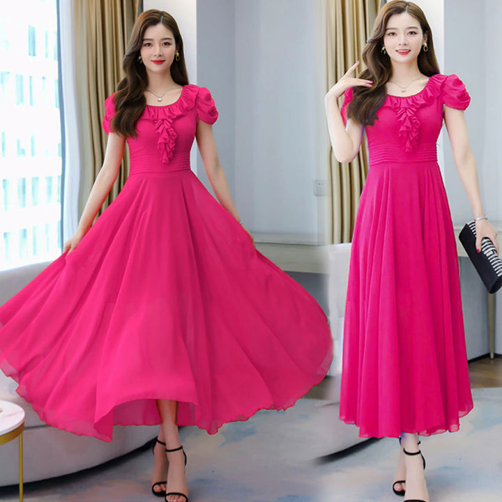New%20Attractive%20Womens%20Chinese%20Neck%20Design%20Georgette%201%20Piece%20Long%20Kurti%20Stylish%20Fashion%20Wear%20-%20Image%203