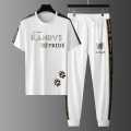 New Stylist Printed Cotton Half Sleeve T-Shirt & Full Pant ( Combo Set ) For Men.