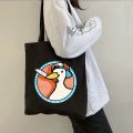Funny Honk Untitled Goose Game Lovely Meme Duck Cute Cartoon Animal Shoulder Canvas Tote Bag Harajuku Shopping Shopper Handbags.