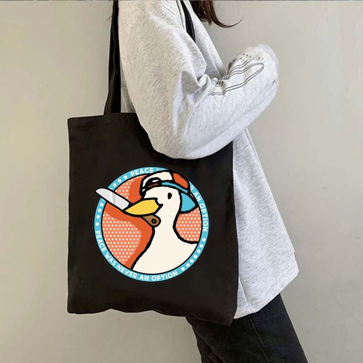 Funny%20Honk%20Untitled%20Goose%20Game%20Lovely%20Meme%20Duck%20Cute%20Cartoon%20Animal%20Shoulder%20Canvas%20Tote%20Bag%20Harajuku%20Shopping%20Shopper%20Handbags%20-%20Image%203