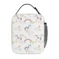 Rainbow Cloud Cute Unicorn Insulated Lunch Bag For Girl School Storage Food Box Portable Cooler Thermal Bento Box Outdoor.
