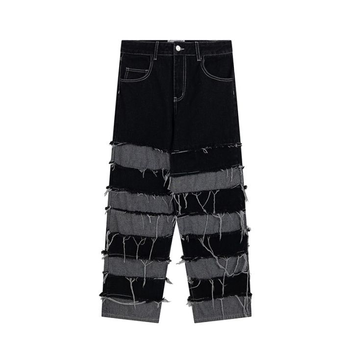 Tassel%20Pants%20Men's%20Fashion%20Brand%20Pendant%20Wide%20Leg%20Hip%20Hop%20Lazy%20Wind%20Jeans%20Couple's%20Pants%20Loose%20Jeans%20Men%20-%20Image%207