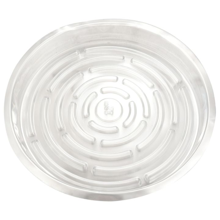 Plant Saucers, 10 Pack of 30cm (12 Inch), Transparent Flower Pot Drip