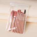 8Pcs/set Makeup Brushes Travel Make Up Brush Kit Mini Cosmetic Brushes for Face Foundation Blush Eye Shadow Powder Blusher Eyelash Brush Make Up Tools.