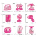 Juicer Dispenser Coffee Machine Household Appliances Toys Vacuum Cleaner Toaster Blender Pretend Play Set with Light Cooking Kitchen Toys Boy Girl. 