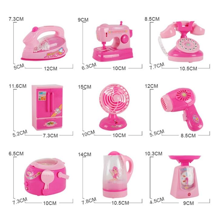Juicer%20Dispenser%20Coffee%20Machine%20Household%20Appliances%20Toys%20Vacuum%20Cleaner%20Toaster%20Blender%20Pretend%20Play%20Set%20with%20Light%20Cooking%20Kitchen%20Toys%20Boy%20Girl%20-%20Image%202