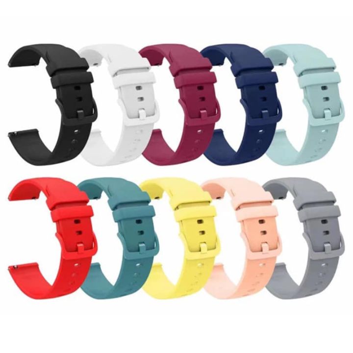 20mm Silicone Strap for Xiaomi Amazfit Bip, GTS, Colmi P28Plus, P8 Pro