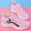 2023Spring and Summer Women's Mesh Surface Shoes Student Sneakers Breathable Light Running Shoes Casual Shoes Soft Bottom Travel Net Shoes. 