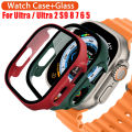 6 SE9 8 7 watch for i case screen protector 2mm 38m 41mmmm 45ma 2 49e Ultr for App glass + cover for le watch Cas 44mm 40mm 4mm tempered outside.