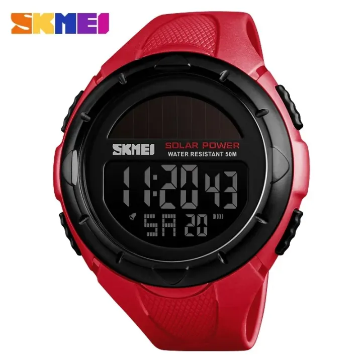 SKMEI%201405%20Sport%20Solar%20Energy%20Watch%20for%20Men%20Digital%205Bar%20Waterproof%20Back%20Light%20Electronic%20Mens%20Watches%20Clock%201025%20Montre%20Homme%20-%20Image%202