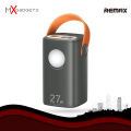 REMAX RPP-123 Gutitan Series (PD 27W+QC 22.5W) Fast Charging 60000mAh Big Capacity Power Bank - Grey.