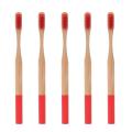 【Daily Necessities For Anyone Store】5Pcs Round Handle Toothbrush Set Home Travel Adult Soft Dental Care Teeth Whitening Oral Care.